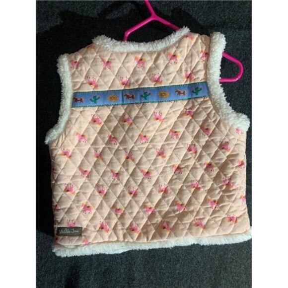 Matilda Jane Heart to Heart Equestrian Horse Sherpa Vest Size 4 NEW - Picture 3 of 3